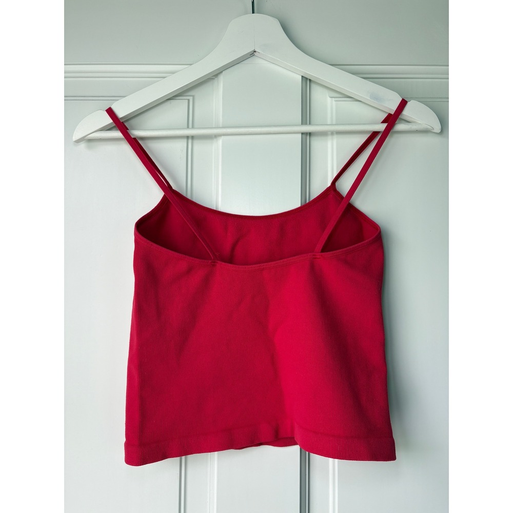 Free People FP Movement Tank Top XS/S Red Happiness Runs Ribbed Seamless Cami - Picture 4 of 6